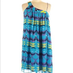 Julie Haus half moon silk dress